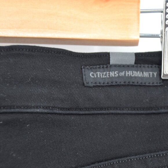 Citizens of Humanity Aritzia Rocket High Rise Skinny Jeans All Black Stretch 26 - Picture 7 of 9